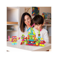 PicassoTiles 112pc Hedgehog Building Blocks Building Set