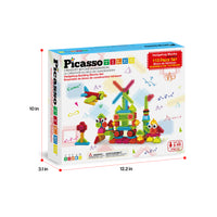 PicassoTiles 112pc Hedgehog Building Blocks Building Set