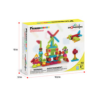 PicassoTiles 112pc Hedgehog Building Blocks Building Set