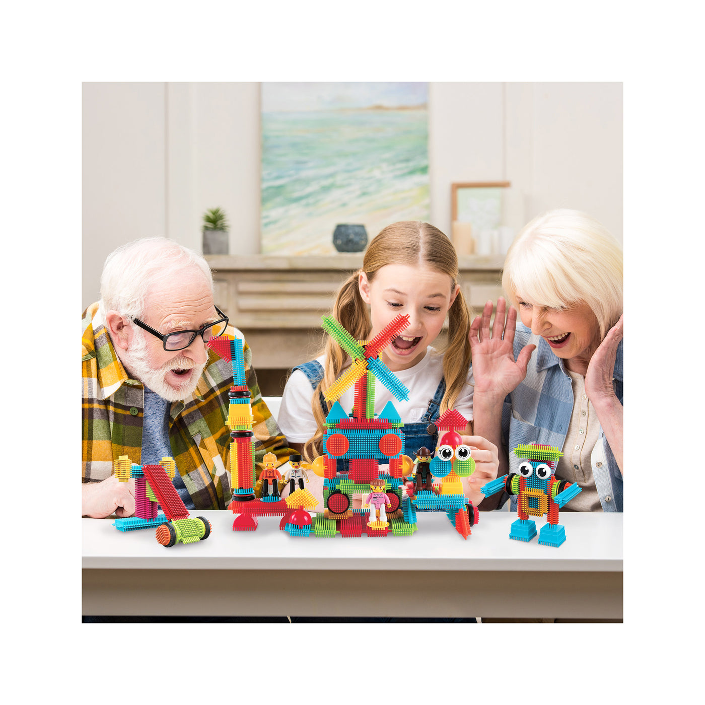 PicassoTiles 116pc Hedgehog Building Block Building Set