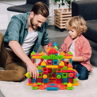 PicassoTiles 240pc Hedgehog Building Block Construction Building Set