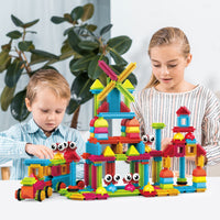 PicassoTiles 240pc Hedgehog Building Block Construction Building Set