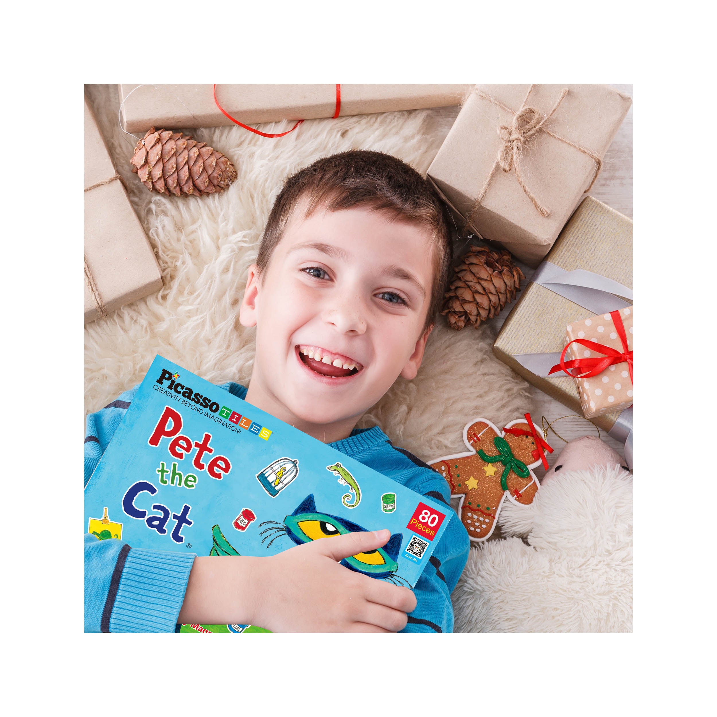 PicassoTiles Pete the Cat Magnetic Storytelling Board Game Puzzle