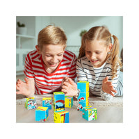 PicassoTiles Pete the Cat Magnet Puzzle Building Block Cubes