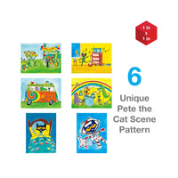 PicassoTiles Pete the Cat Magnet Puzzle Building Block Cubes
