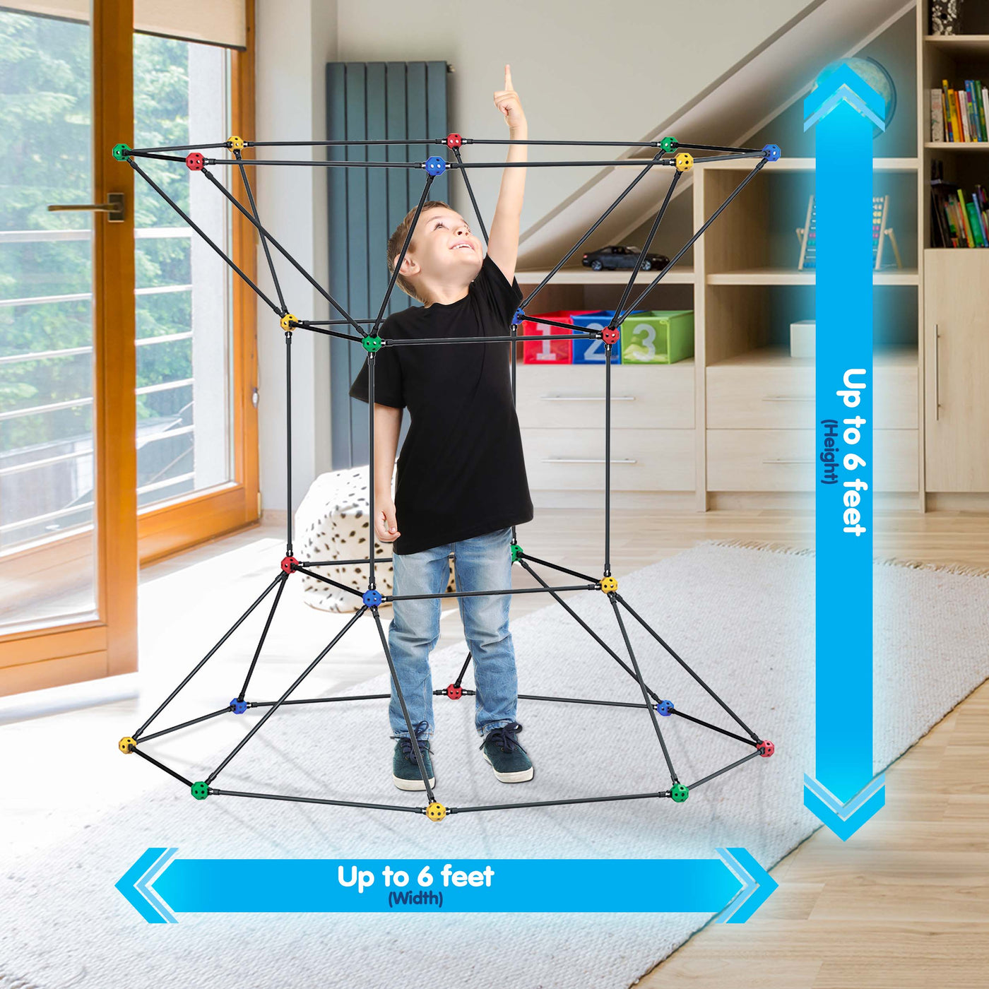 PicassoTiles 100 Piece Fort Building Kit
