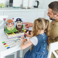 PicassoTiles 102 Piece Magnetic Puzzle Faceboard Game Board Activity Book PTD01