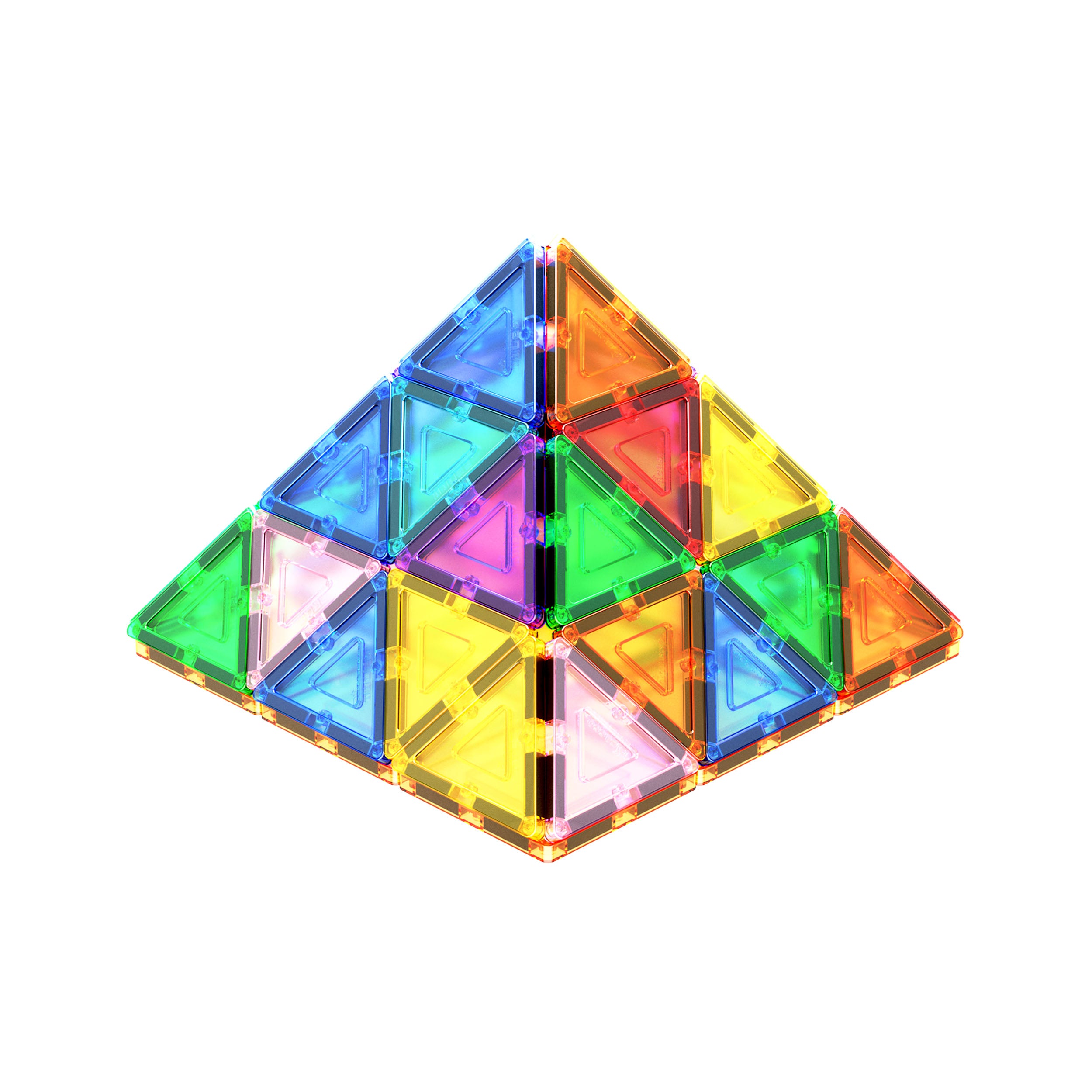 PicassoTiles 12 Piece Small Triangle Expansion Pack PTE01