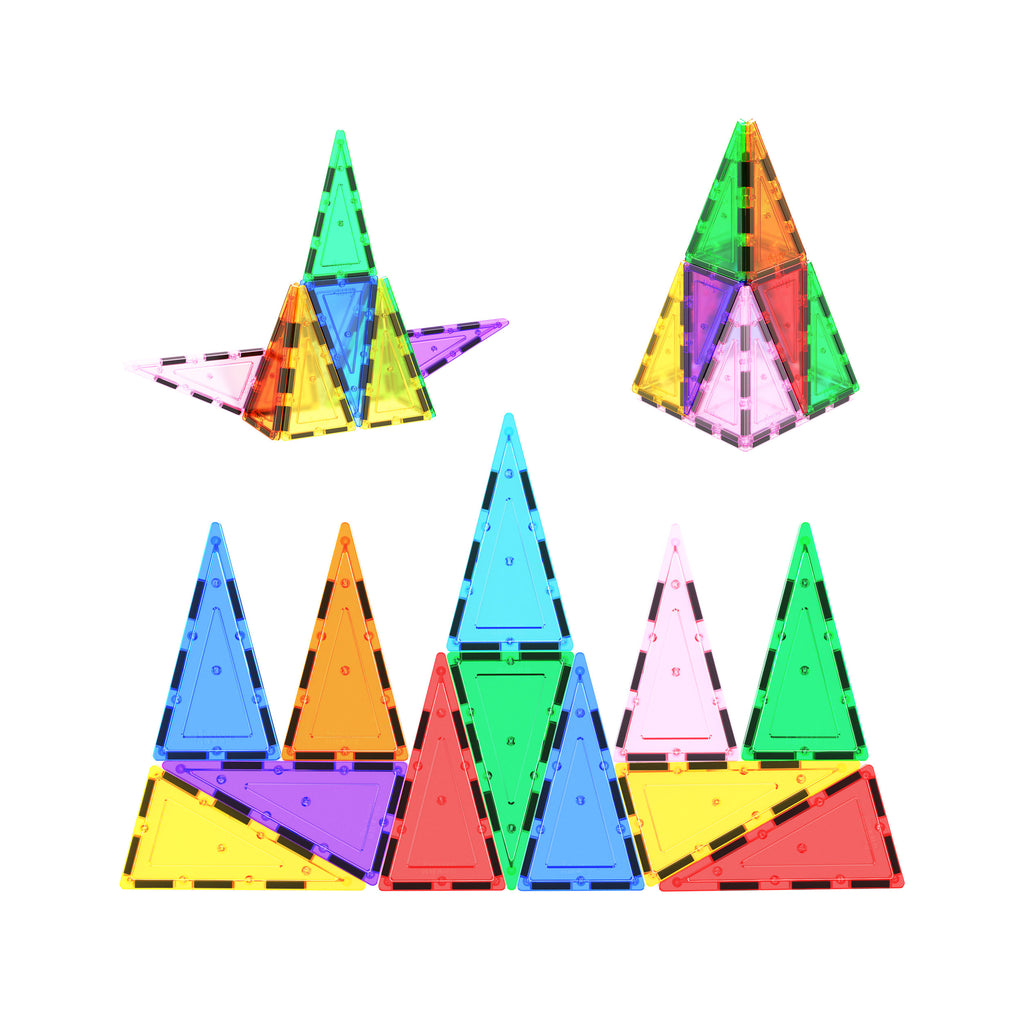 Magnetic Tiles: Triangles & Squares - Learn Play Nexus