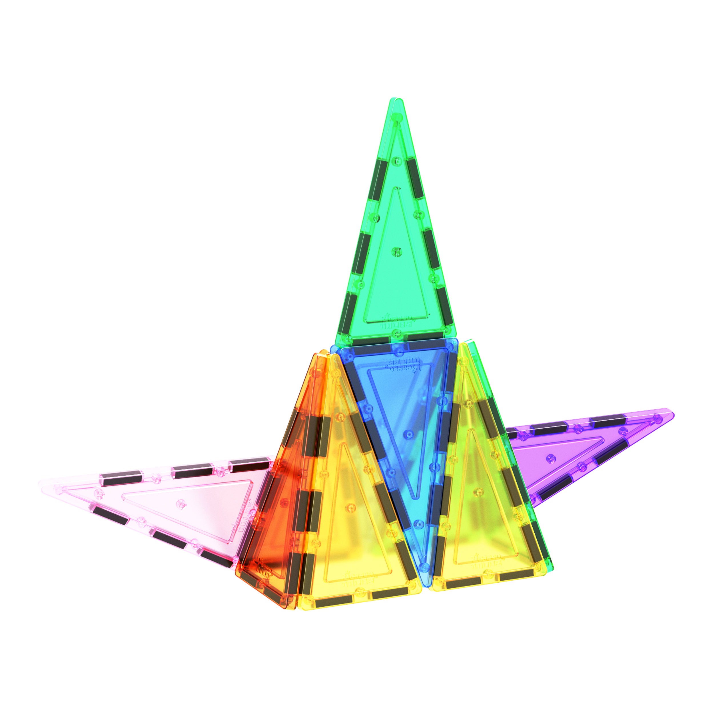 PicassoTiles® 12 Piece Tall Triangle Expansion Pack PTE03