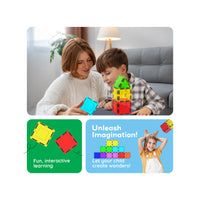 PicassoTiles 12pc Square Expansion Pack