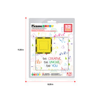 PicassoTiles 12pc Square Expansion Pack