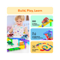 PicassoTiles 3 Pack LED Race Cars Expansion Set