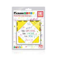 PicassoTiles 4pc Large Square Magnet Tiles Expansion Pack