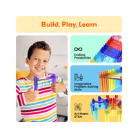 PicassoTiles 12pc Magnetic Tile Support Column Set