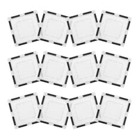 PicassoTiles 12 Piece Clear Transparent Magnetic Building Tiles