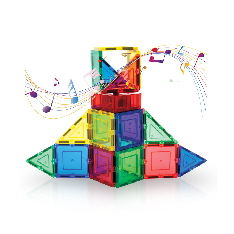 PicassoTiles Interactive Musical Magnetic Building Tile Toy Set