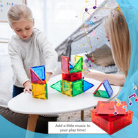 PicassoTiles Interactive Musical Magnetic Building Tile Toy Set