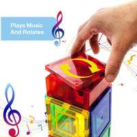 PicassoTiles Interactive Musical Magnetic Building Tile Toy Set