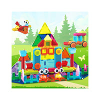 PicassoTiles Magnetic Tiles and Soft Hedgehog Building Block Set - 75 Pieces
