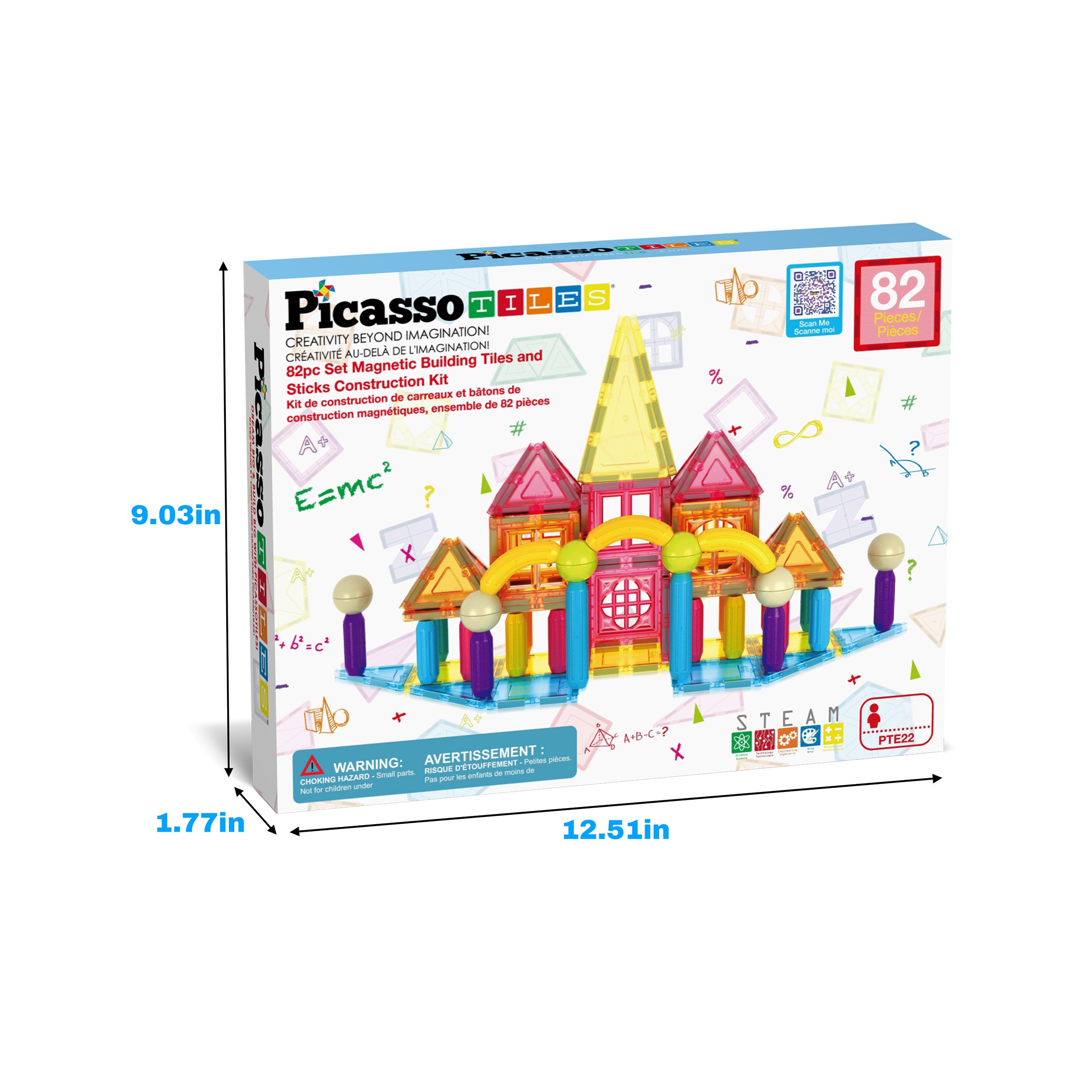 PicassoTiles Blocchi Magnetici PTE20 - Giochi Di Costruzione Educativi