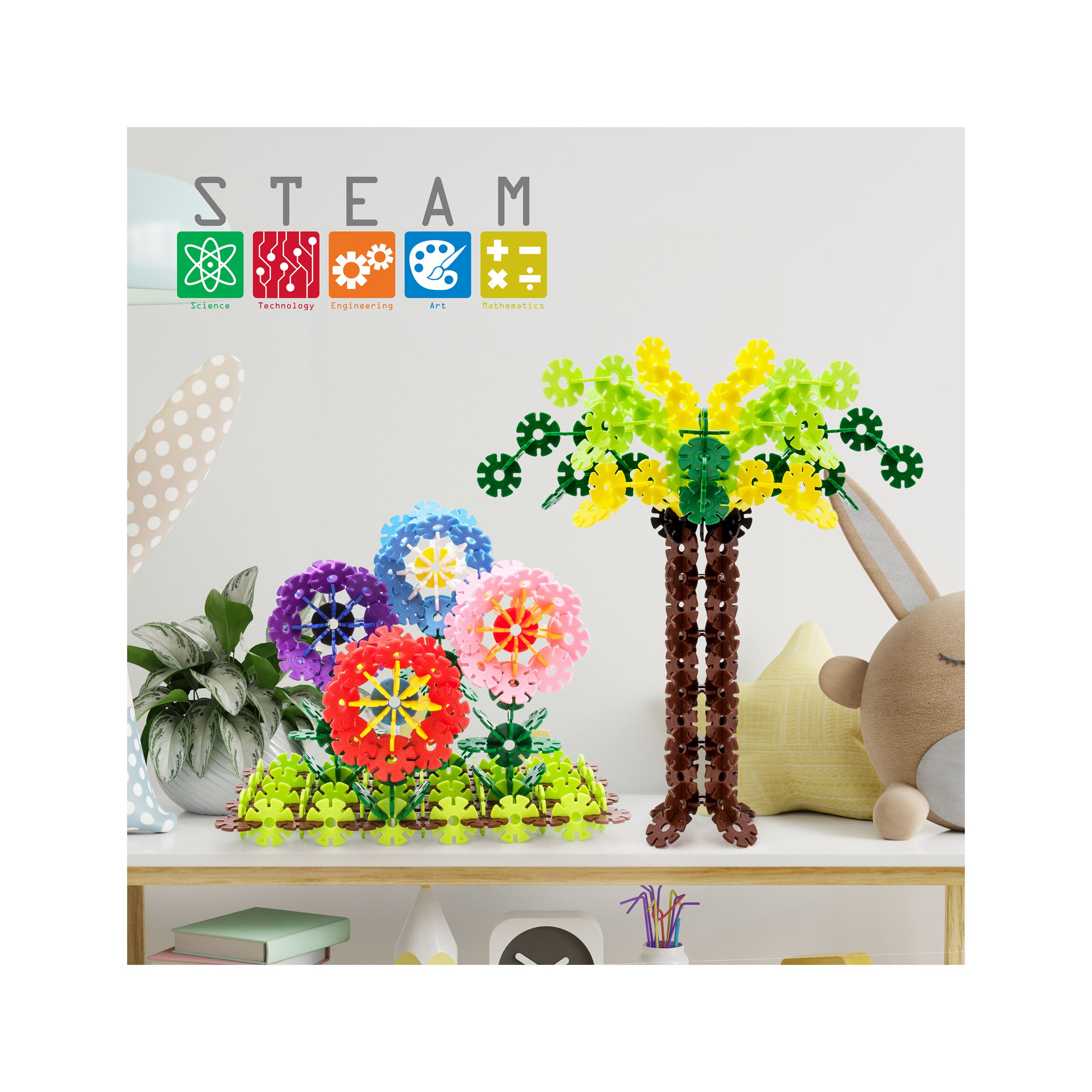 PicassoTiles Building Chip Interlocking Disc Construction Blocks in Co