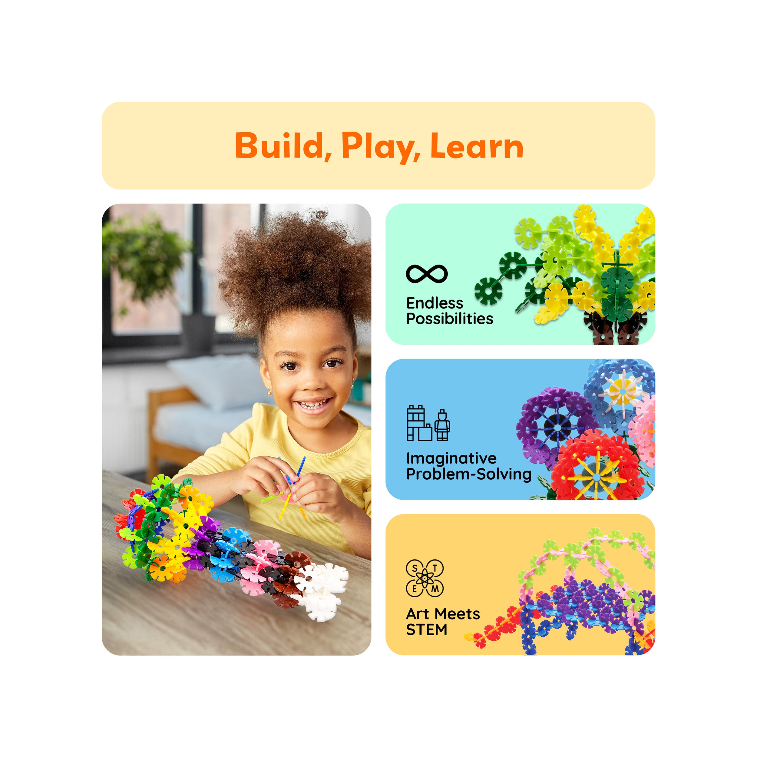 PicassoTiles 108pc Interlocking Disc Building Chips 12 Colors