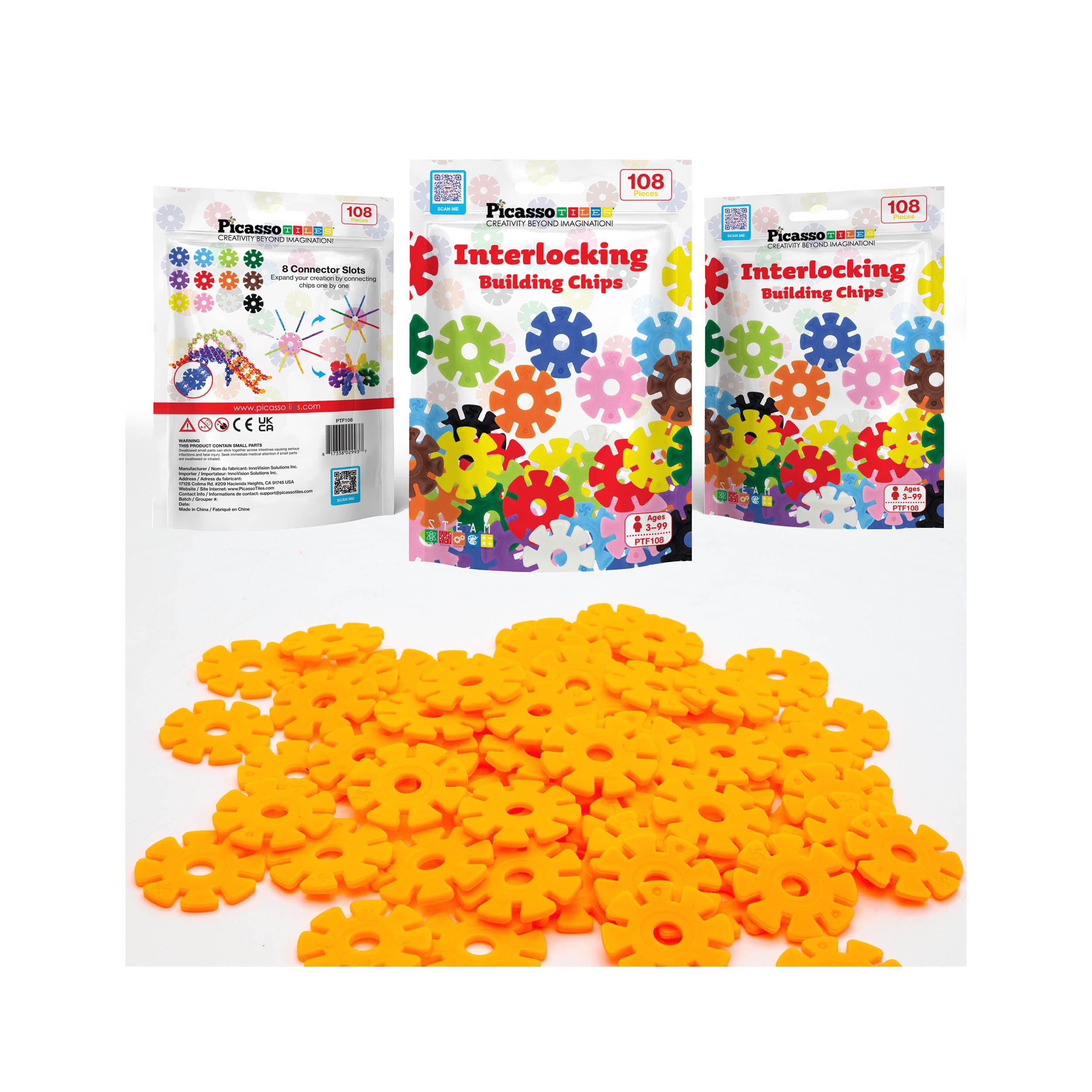 PicassoTiles Building Chip Interlocking Disc Construction Blocks PicassoTiles Building Chip Interlocking Disc Construction Blocks