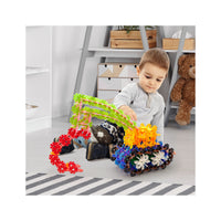 PicassoTiles Building Chip Interlocking Disc Construction Blocks in Color White
