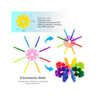 PicassoTiles Building Chip Interlocking Disc Construction Blocks in Color Yellow