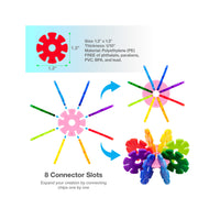 PicassoTiles 300pc Building Chips Interlocking Disc Construction Blocks