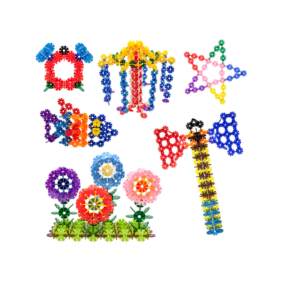 PicassoTiles 600pc Building Construction Toy Interlocking Chips
