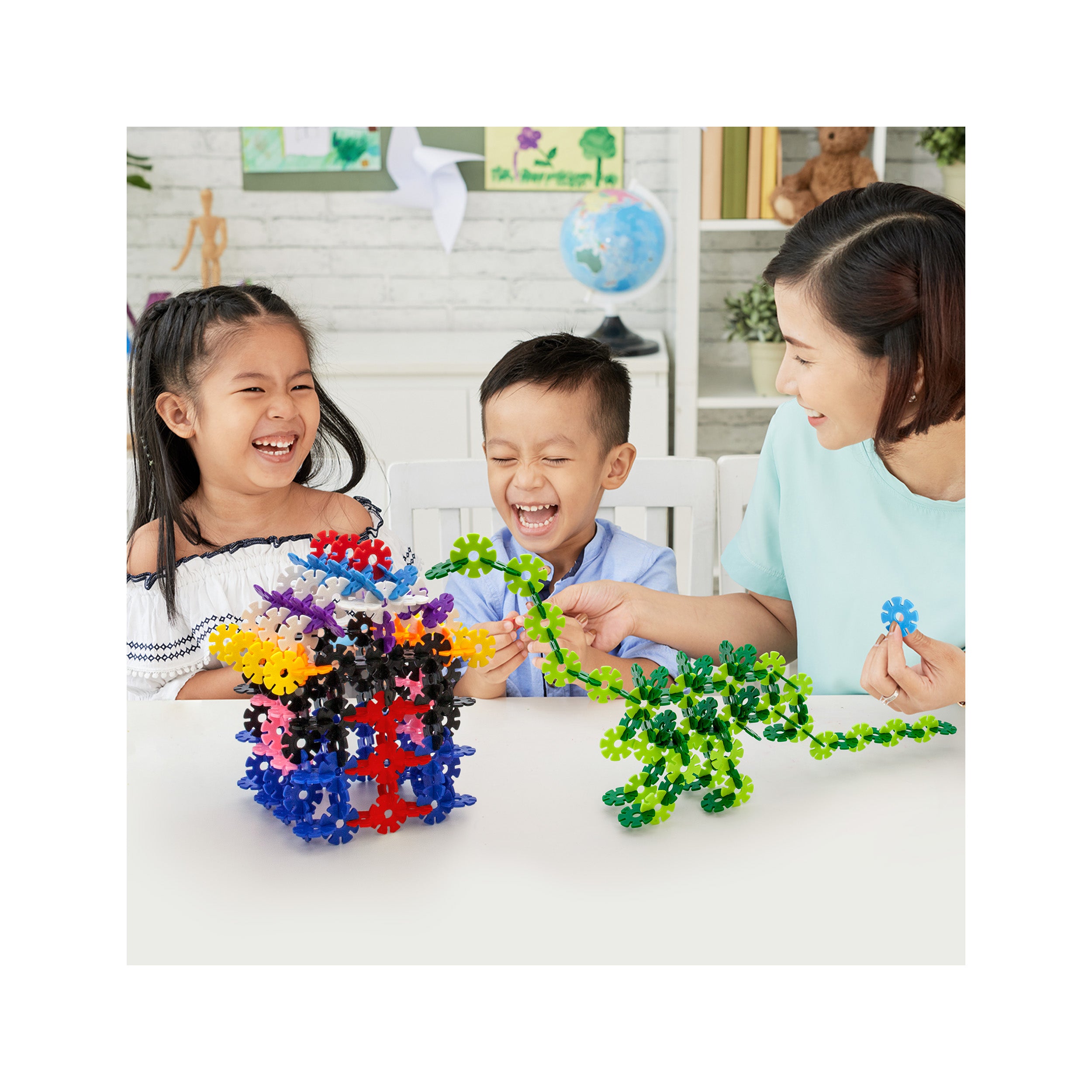 PicassoTiles 600pc Building Construction Toy Interlocking Chips