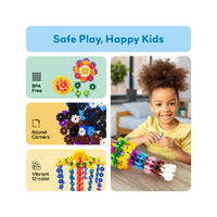 PicassoTiles 600pc Building Construction Toy Interlocking Chips