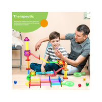 PicassoTiles 120 Pieces Marble Run Set