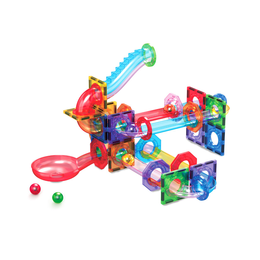 PicassoTiles 122 Pieces Marble Run Set