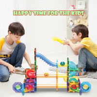 PicassoTiles 60pc Marble Run Building Block Connecting Set