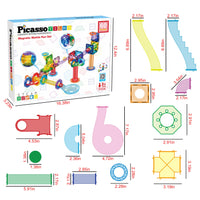 PicassoTiles 60pc Marble Run Building Block Connecting Set