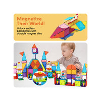 PicassoTiles Magnetic Brick Blocks Toy Tile Combo Pack
