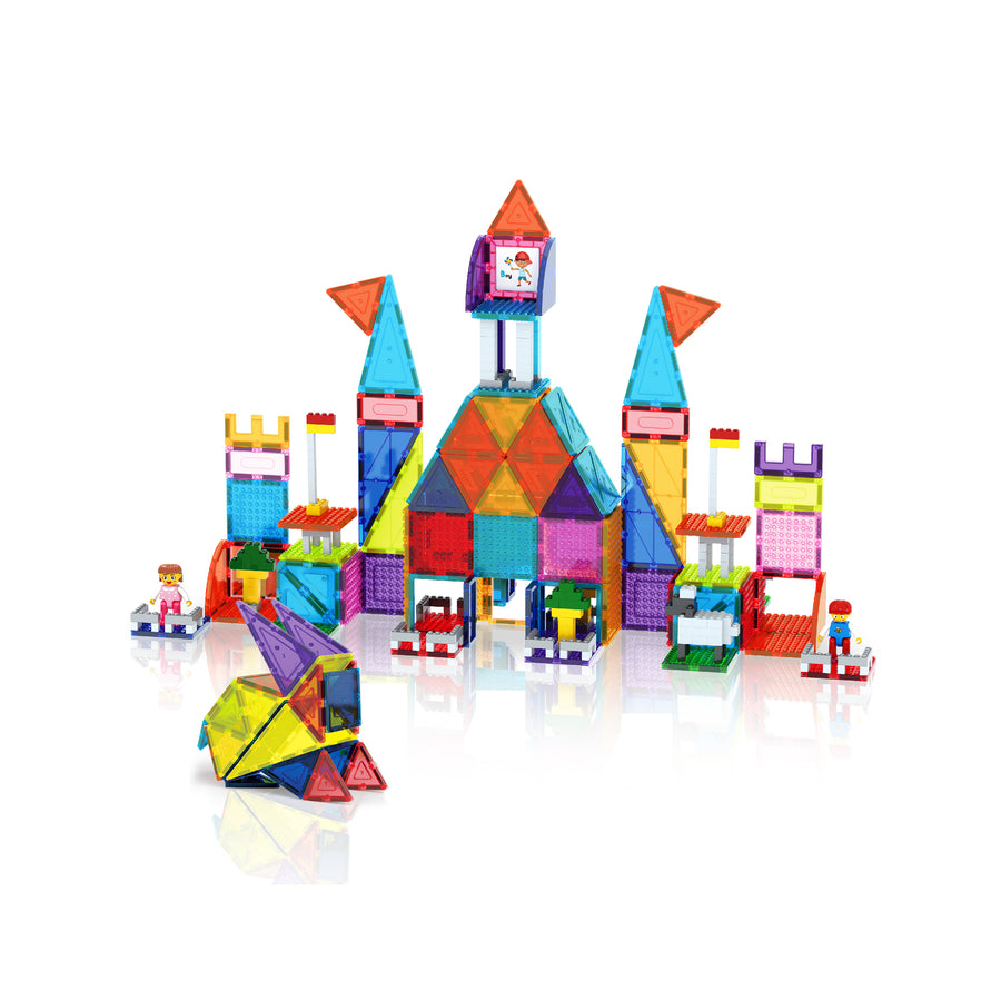 PicassoTiles Magnetic Tile Brick Block Toy Creative Combo Set