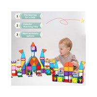 PicassoTiles Magnetic Tile Brick Block Toy Creative Combo Set