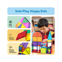 PicassoTiles Magnetic Tile Brick Block Toy Creative Combo Set