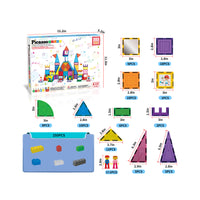 PicassoTiles Magnetic Tile Brick Block Toy Creative Combo Set