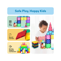 PicassoTiles Magnetic Tile Brick Block STEM Learning Set