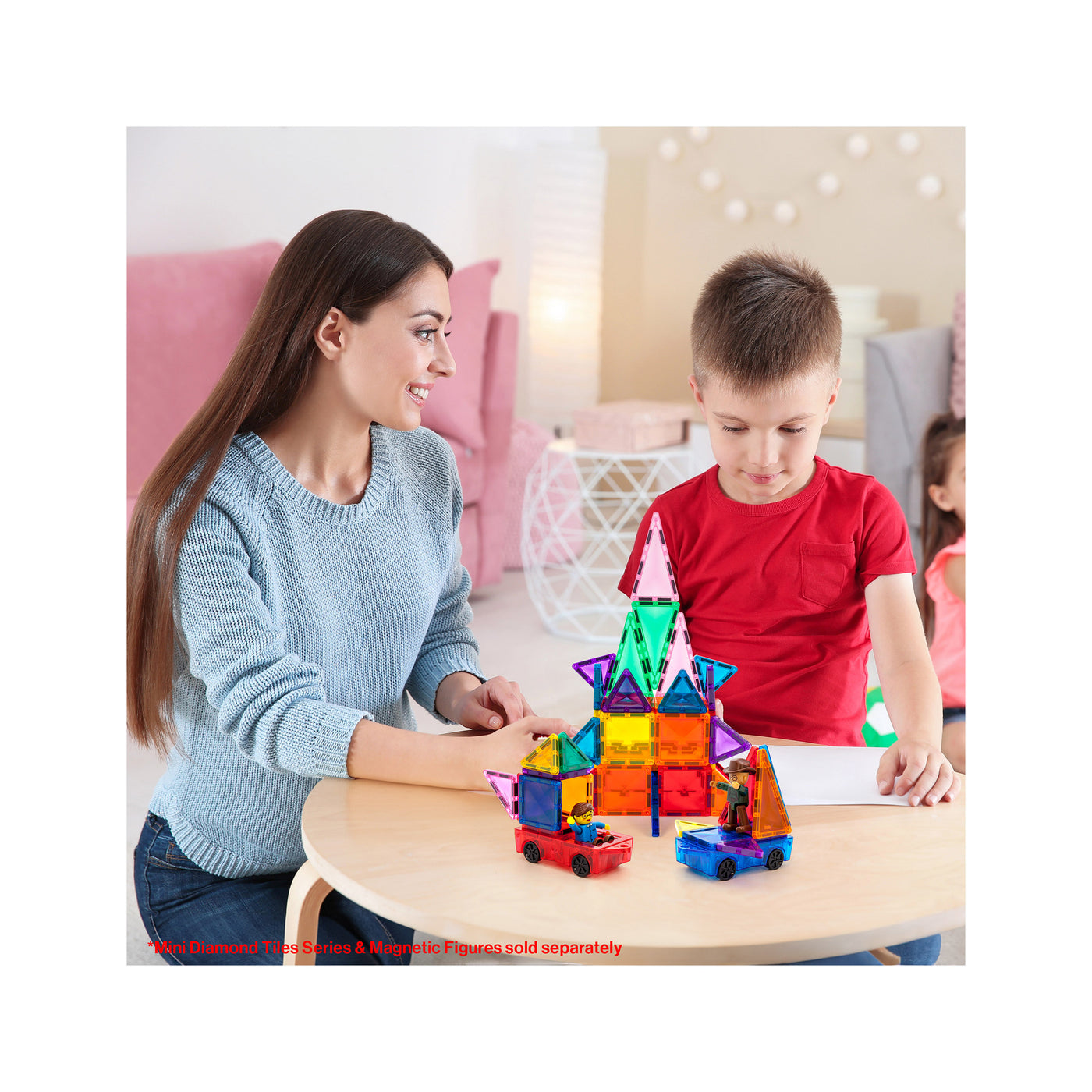 PicassoTiles Mini Car Truck 2pc Set