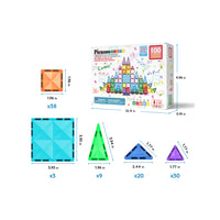 PicassoTiles Mini Diamond Travel Size 100pc Magnet Building Tile Set