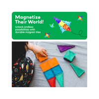 PicassoTiles Mini Diamond Travel Size 100pc Magnet Building Tile Set