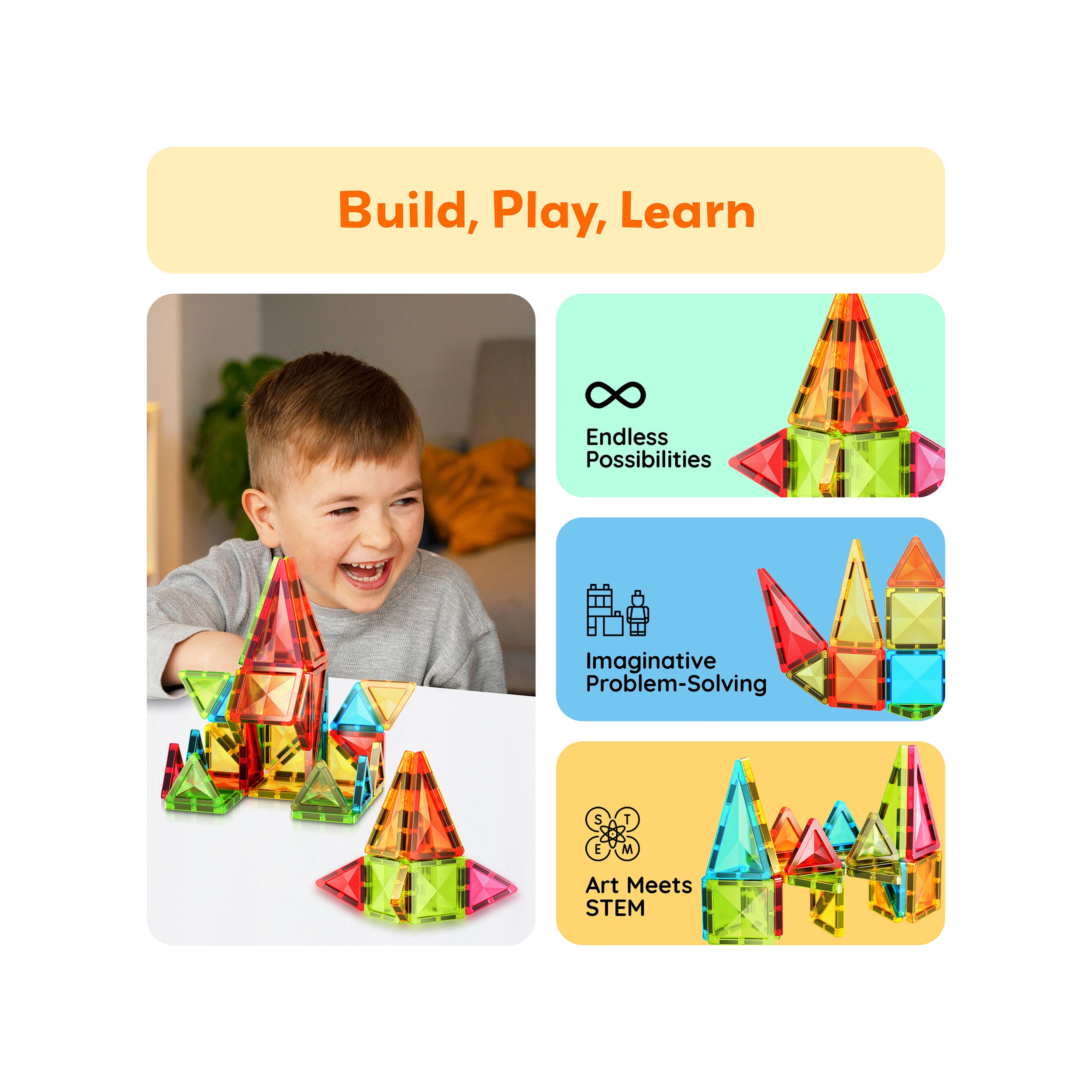 PicassoTiles Mini Diamond Series 24pc Travel Set