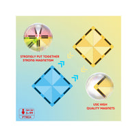 PicassoTiles Mini Diamond Series 24pc Travel Set