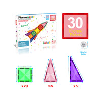 PicassoTiles Travel Size Rocket Magnetic Playset